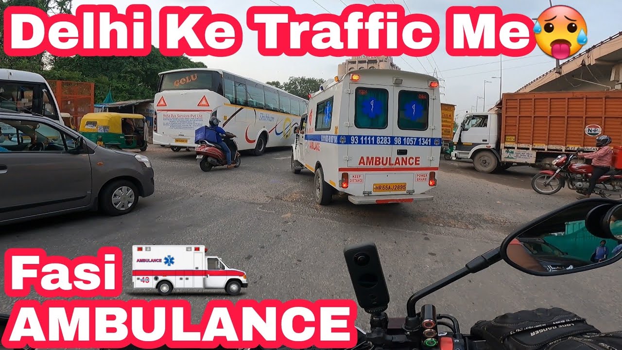 EMERGENCY 🚨 | Ambulance🚑 stuck in Delhi traffic | PART-8 | NCR BIKERZ |