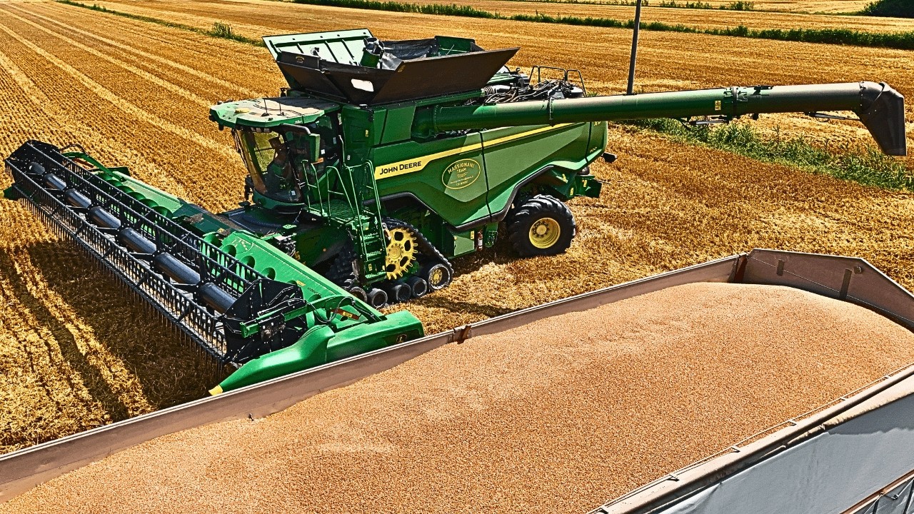 уборка зерновых 2025 JOHN DEERE X9 1100