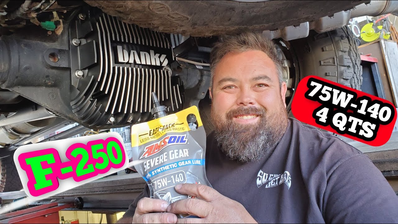AMSOIL 75W-140 Differential Fluid Banks Ram Air Dif Cover F-250
