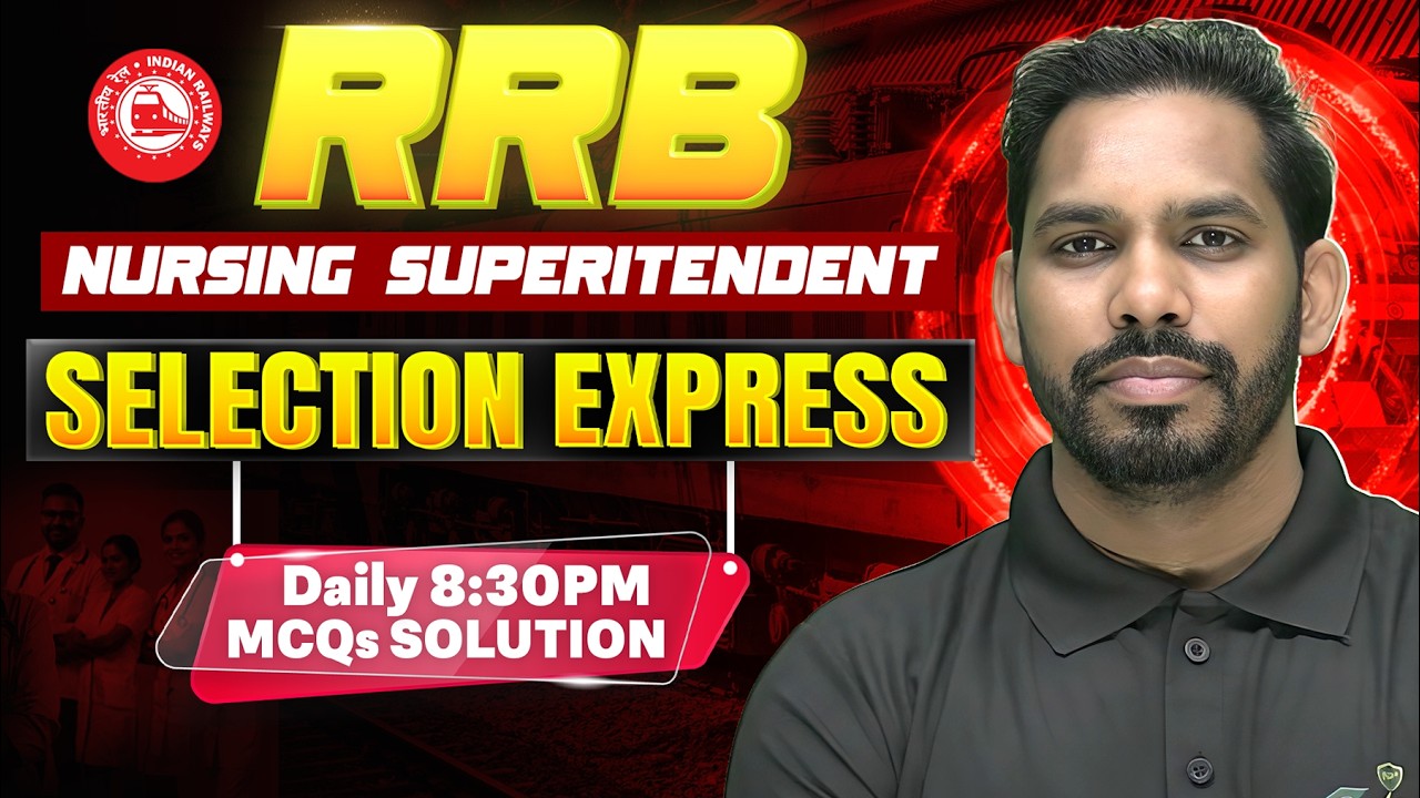 RRB Nursing Superintendent 2026 PYQs | Manveer Sir Live | Daily 8:30 PM | Nursing Peeth Lucknow