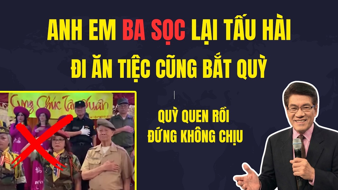 ANH EM BA SỌC LẠI TẤU HÀI - ĐI ĂN TIỆC CŨNG BẮT QUỲ - Chuyện Đêm Khuya | Nguyễn Ngọc Ngạn