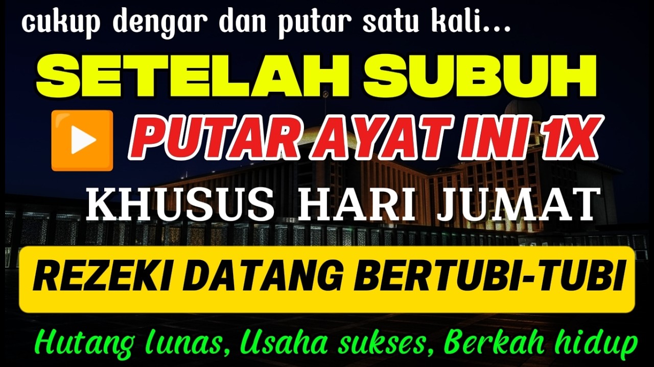 Dzikir Pagi Pembuka Rezeki ✨ Menenangkan Hati, Awali Hari dengan Berkah
