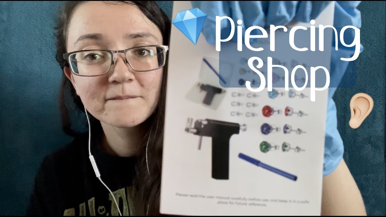 ASMR // Piercing Shop 💎👂🏻| Measuring, Glove Sounds, Personal Attention, Writing Sounds