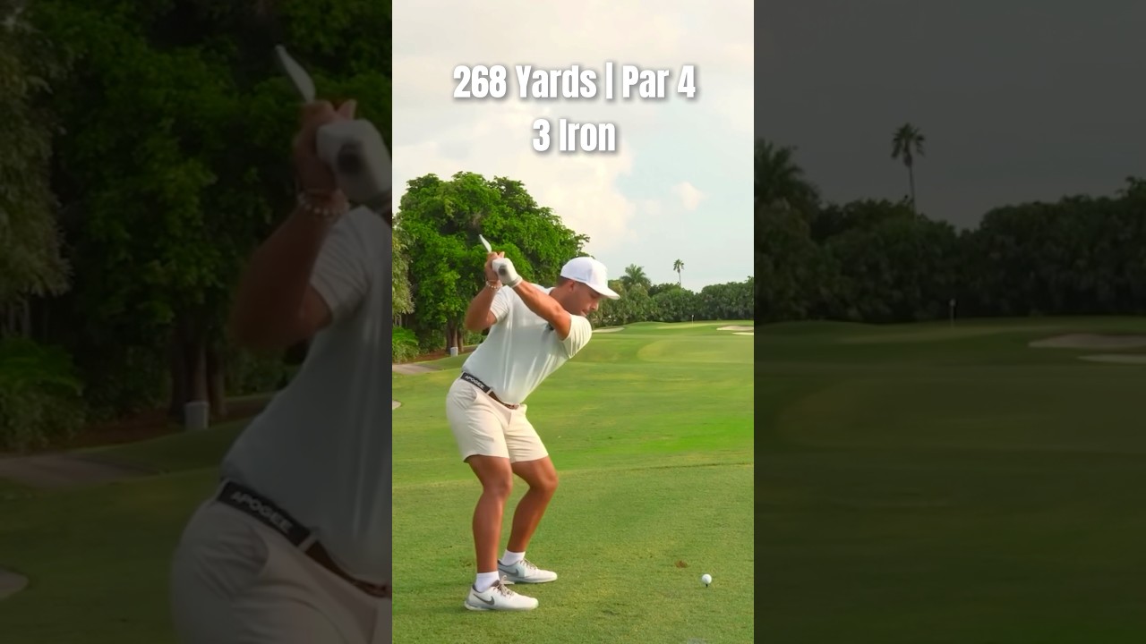 270 YARD 3 IRON!?! #golf #golfskill #golfswing