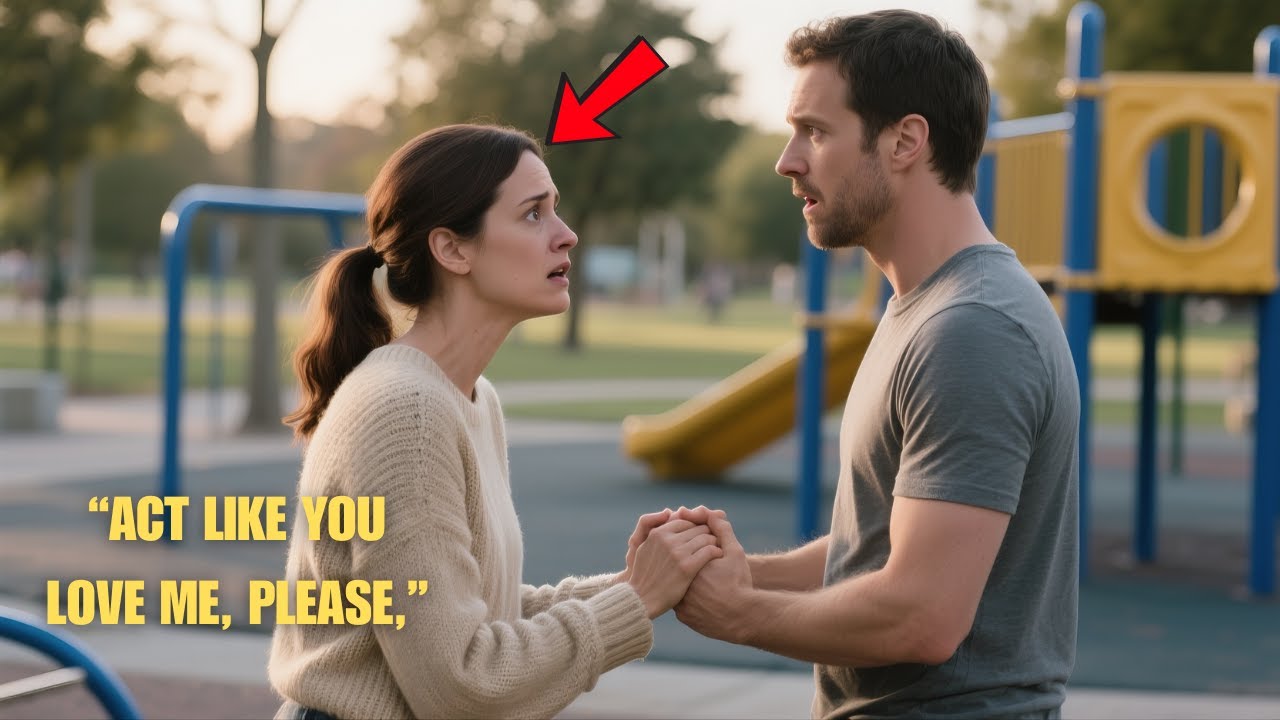 “Act like you love me, please,” the woman said to a single dad in the park, then his reaction cha