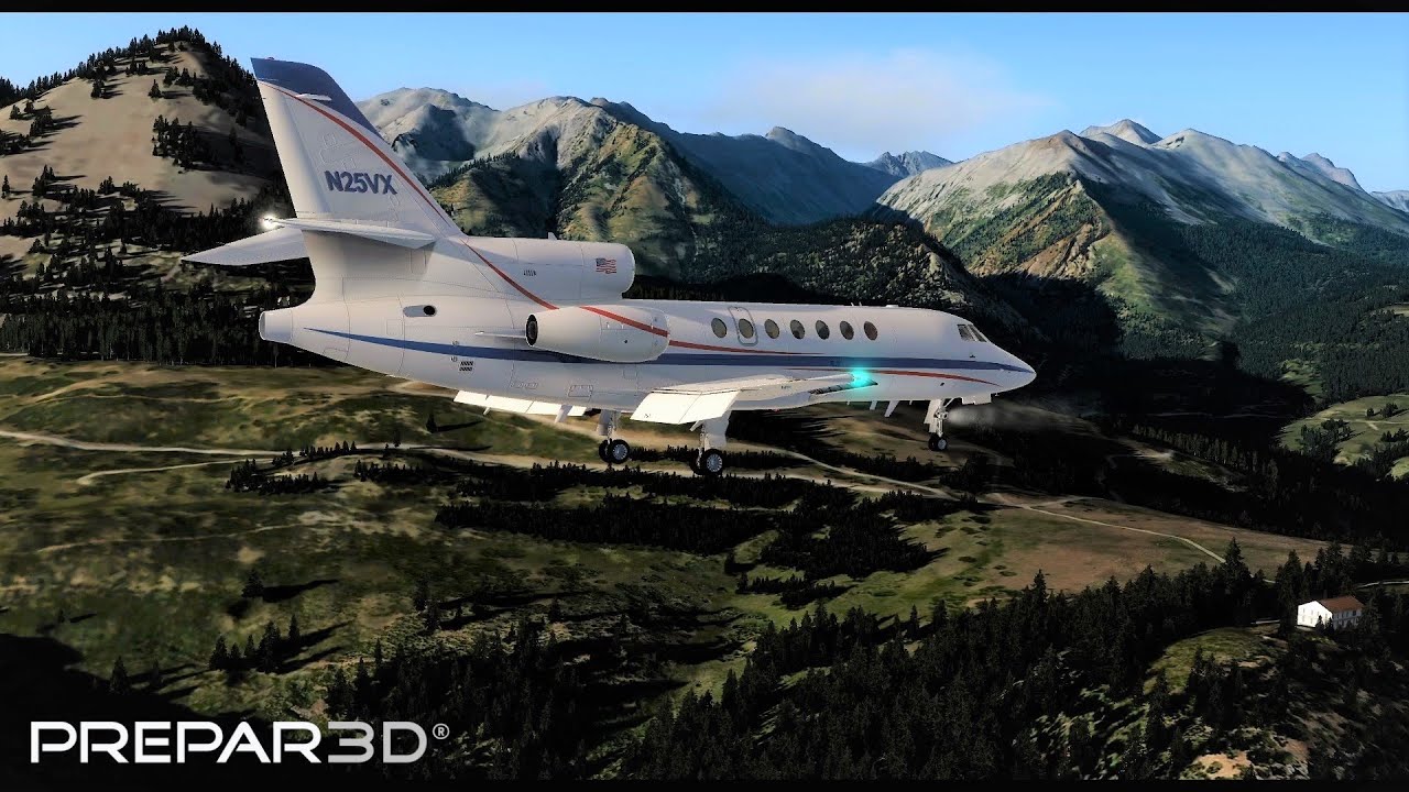Checkout Flight ✈ Falcon 50 flysimware | Little Rock ✈ Telluride