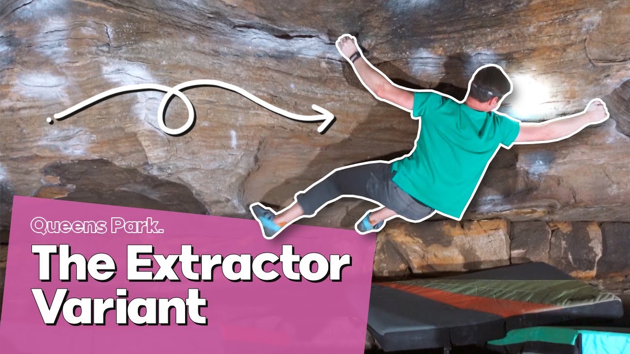 Bouldering: The Extractor Variant (V6) at Queens Park, Sydney