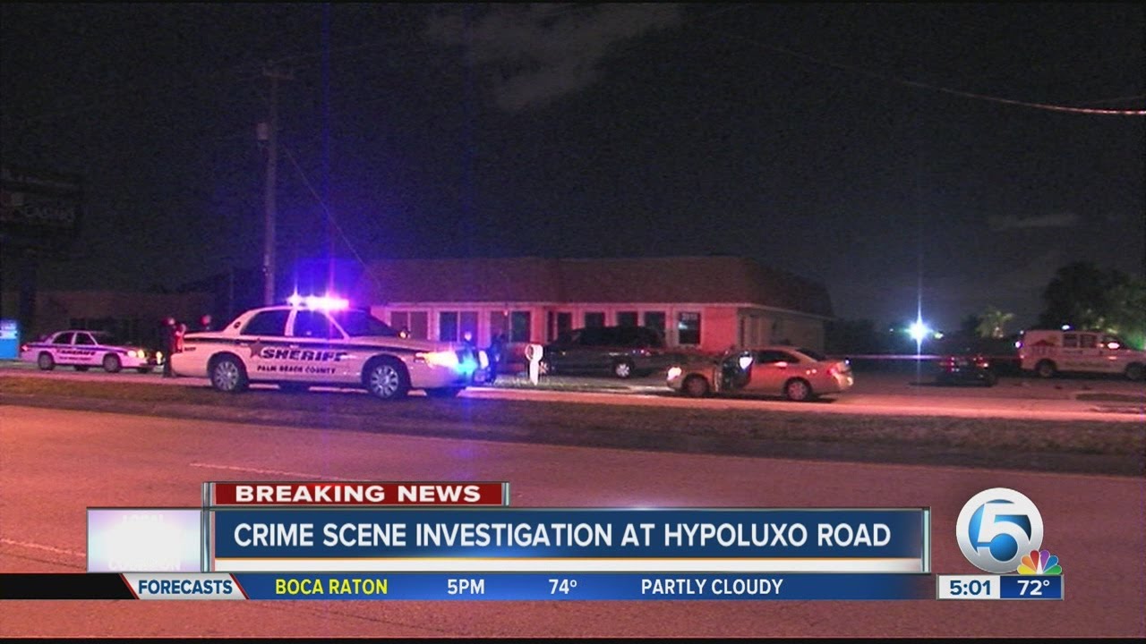 Crime scene investigation at Hypoluxo Road
