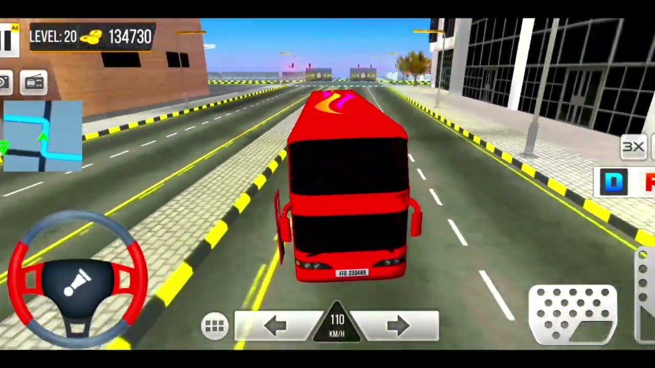 🚍City Bus dharving geming video😱| kya leval 20 paar ho payega yaa nhi 🙀| 