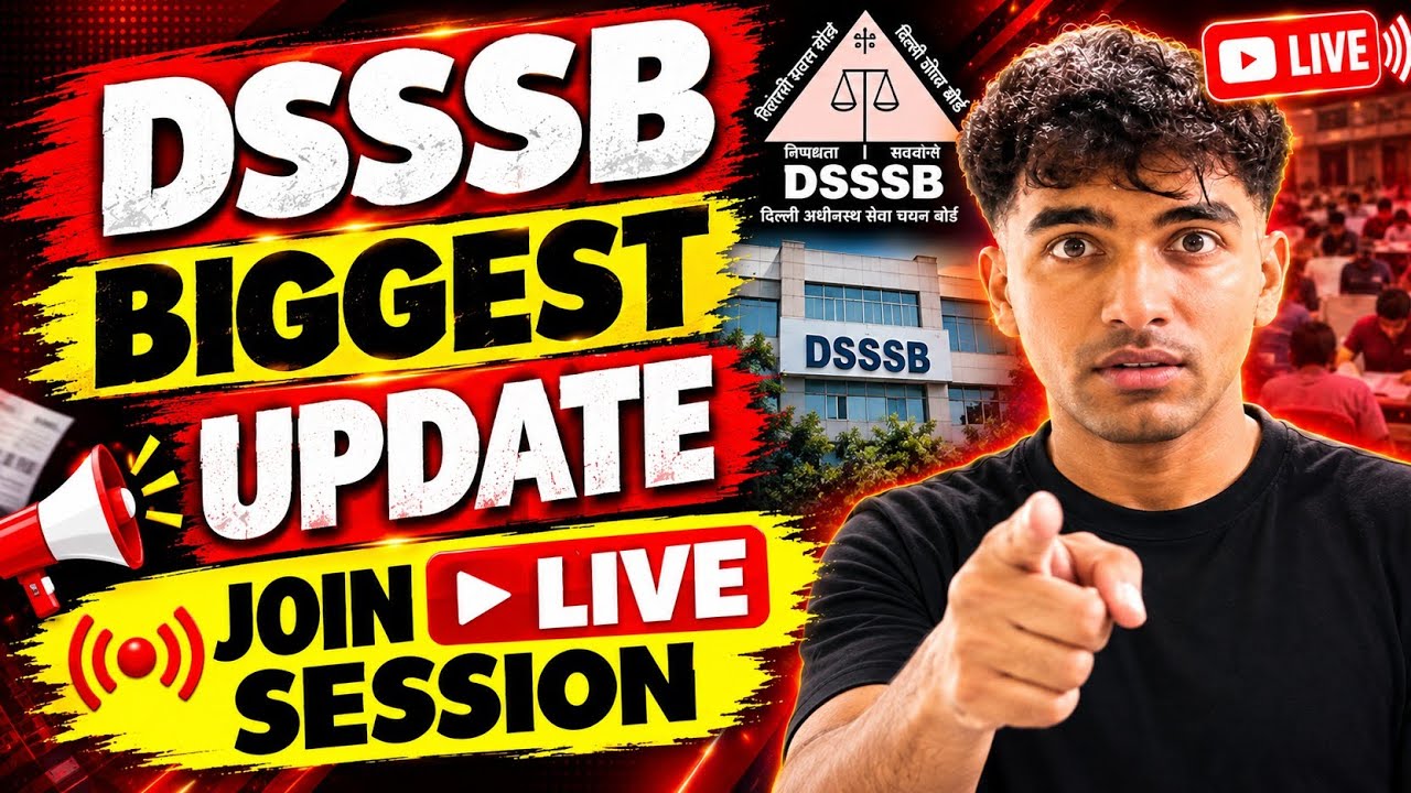 DSSSB LIVE 🔥 11/09/2026