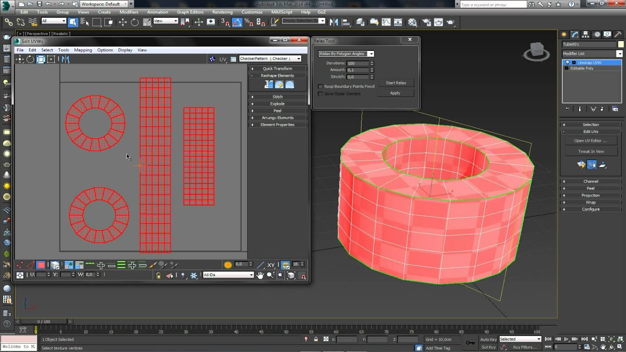 3D Max KF - Unwrap UVW(введение)