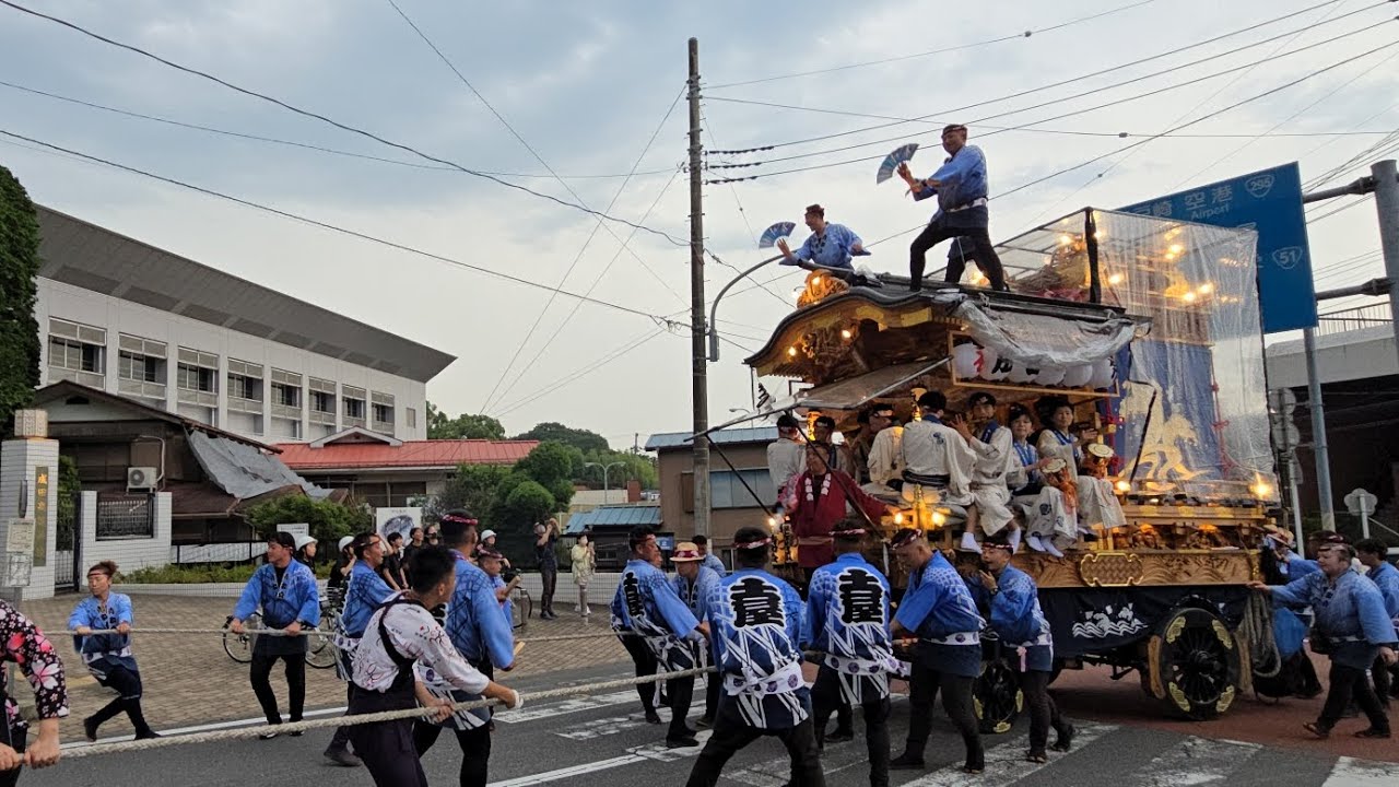 成田祇園祭/中日土屋区 土屋青和会/土屋囃子連                       成田高校付近～東参道～いなりや前まで