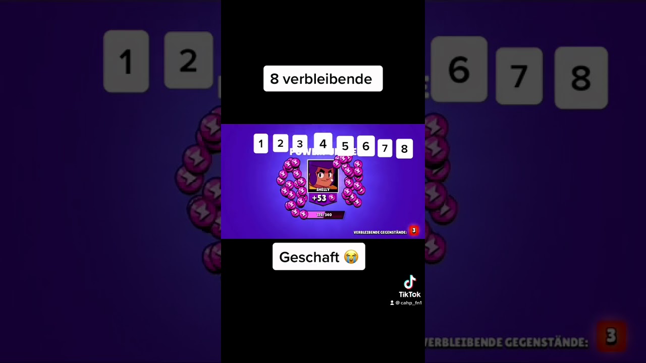 Ich habe 8 verbleibende 🥰😨😭