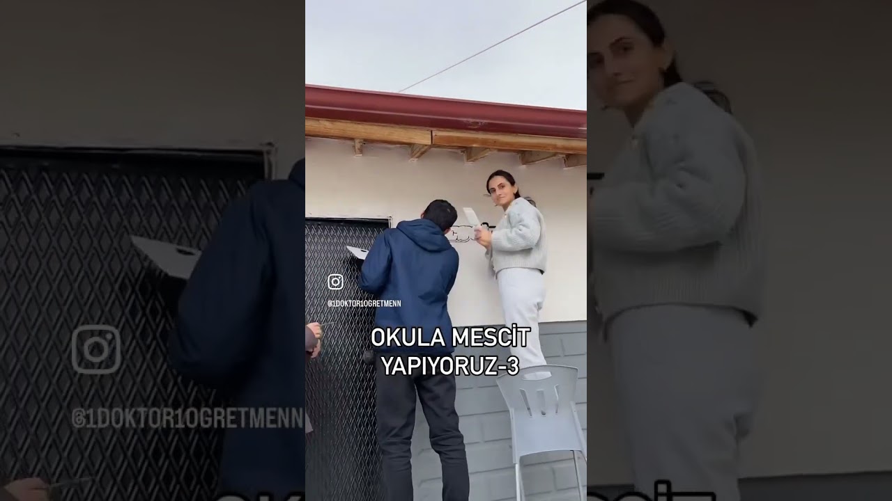 Okula mescit yapıyoruz.            #muslim #islam #mescid #viral #keşfet