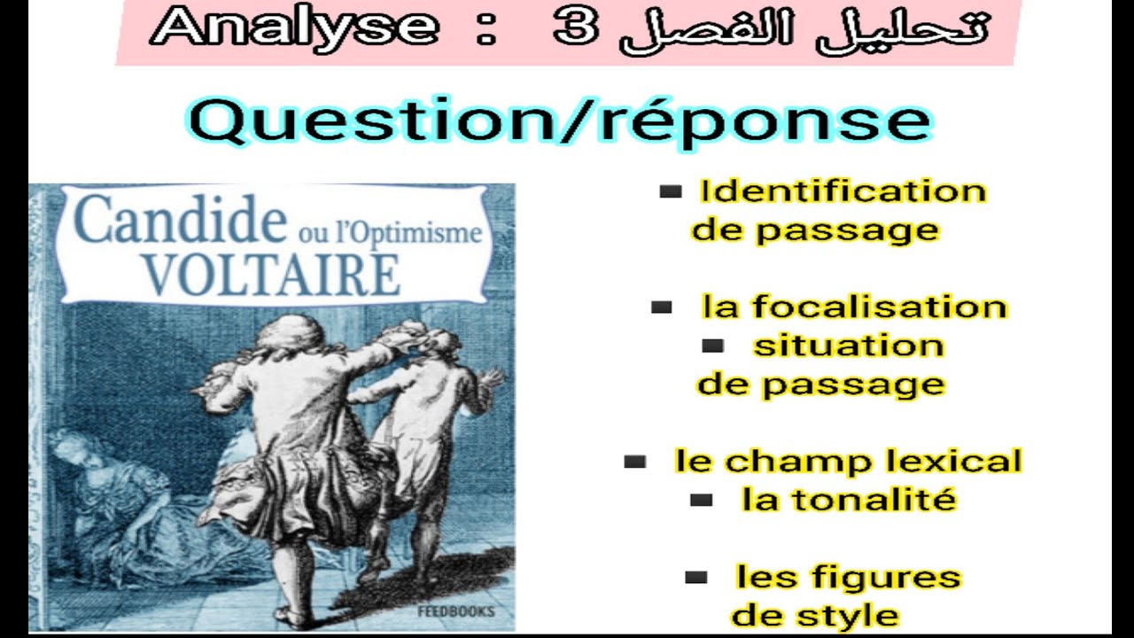 #2bac +bac libre#candide#تحليلchapitre 3 question/réponse.la focalisation,champ lexical الفصل الثالث