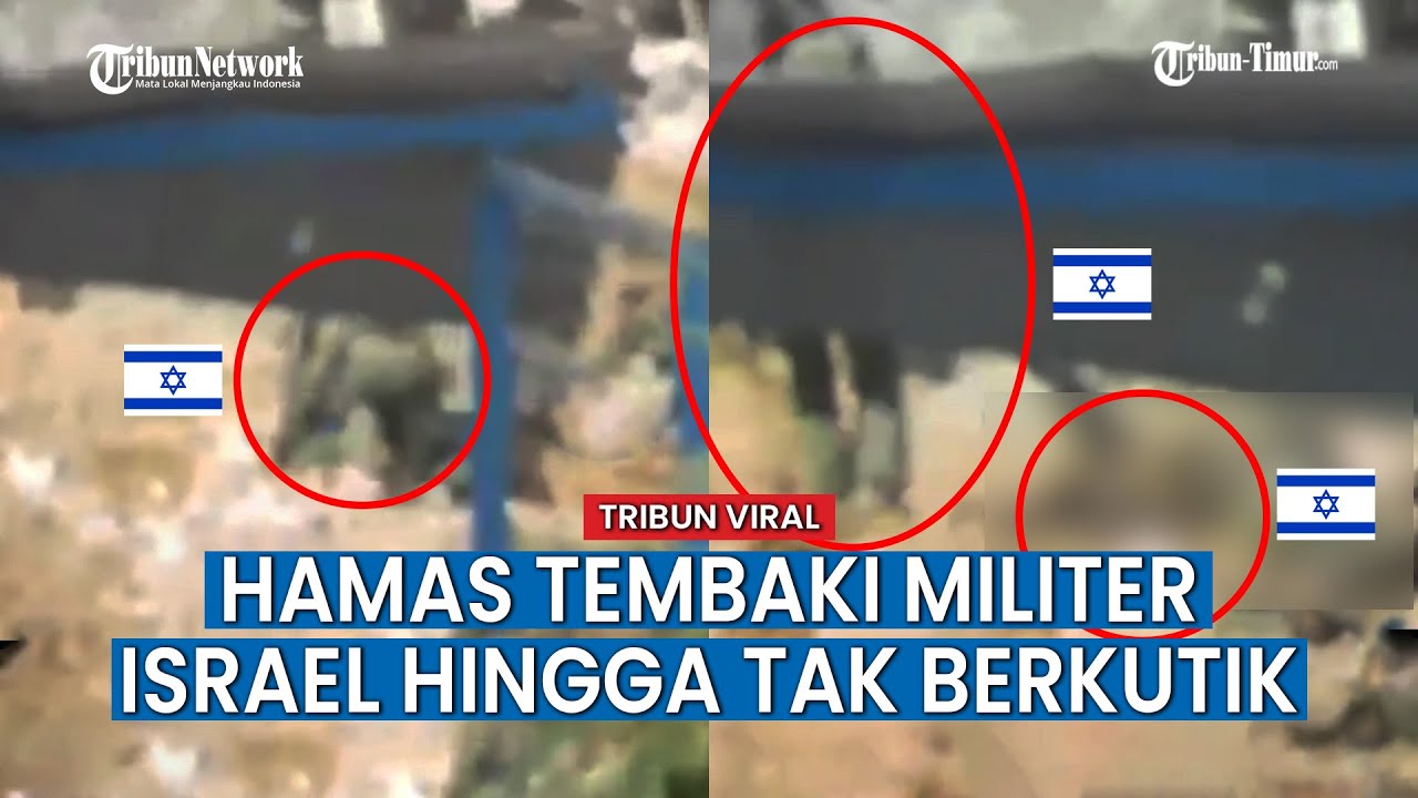 Pejuang Brigade Al Qassam Tembaki Tentara Israel sampai Tersungkur hingga Diseret Rekannya