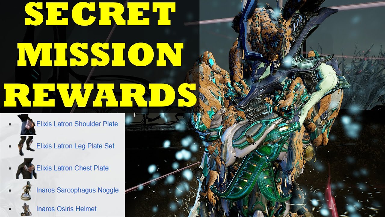 Warframe Baro Ki'Teer Secret Mission With Inaros Prime! Unlock Cosmetics!