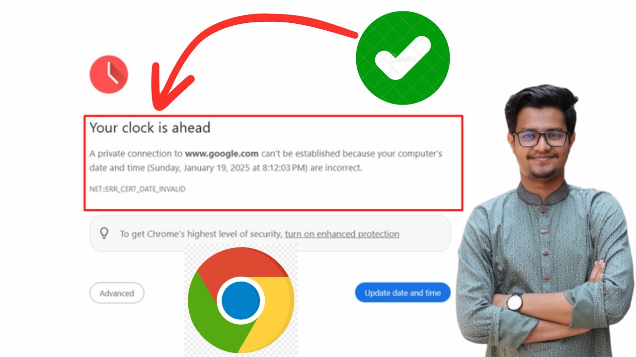 How to Fix Your Clock is Ahead/Behind in Google Chrome While Browsing