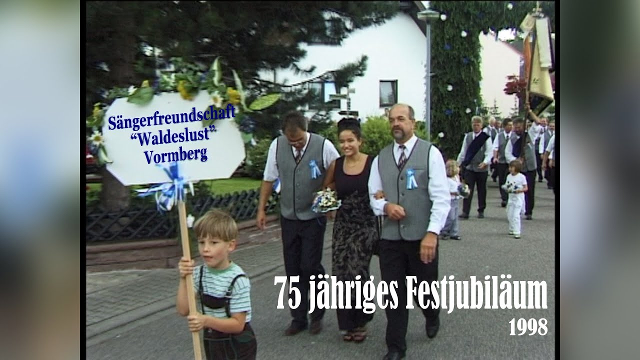 Sinzheim - Sängerfreundschaft »Waldeslust« Vormberg e.V. ; 75-jähriges Jubiläum