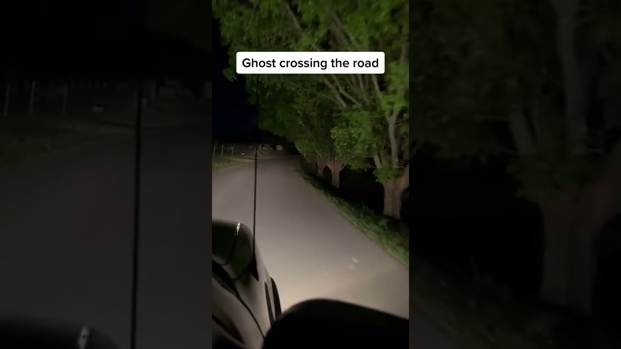 Real ghost road 😱 ghost crossing the road #ghost #real #respect