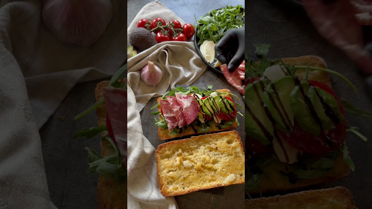 Чиабатта🖤 #cookingchannel #cookingathome #cooking #готовимдома #ciabatta #sandwich #asmr #вкусно