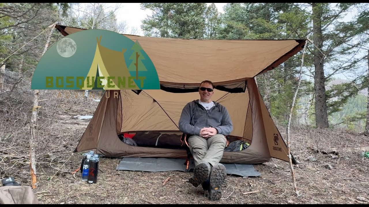 🌲⛺✨Backpacking Adventure: Mountain Views & OneTigris Backwoods BungalowTent preview🌲⛺✨