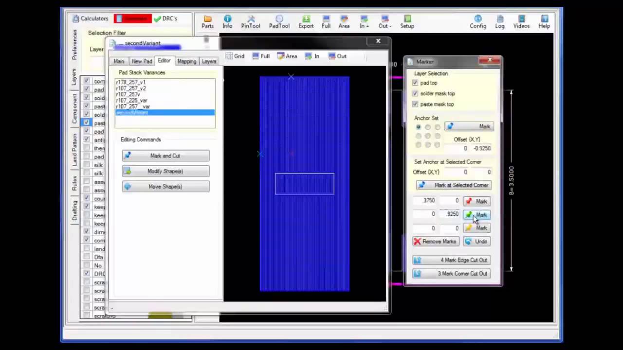 OrCAD Library Builder Advanced Padstack Variances