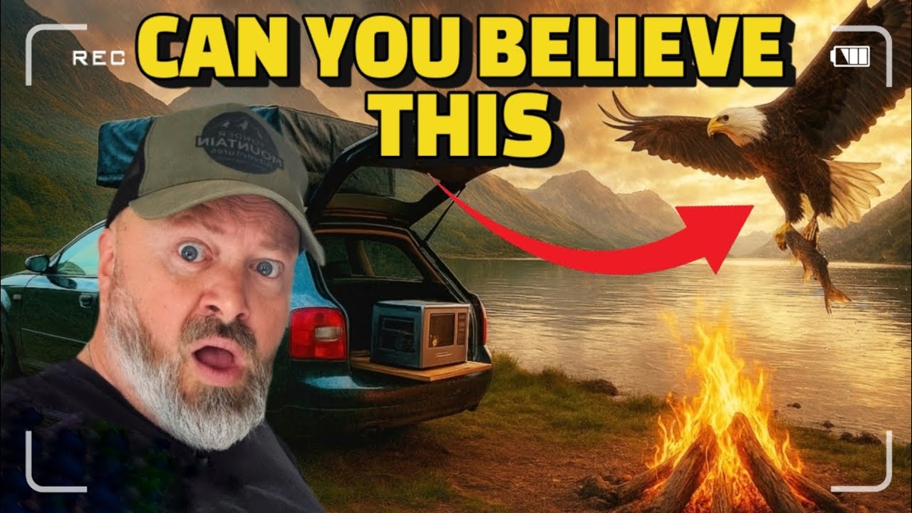 Нереальный ночной кемпинг в Шотландии 🔥 Дикая рыбалка и наблюдение за морским орлом над озером, ч...