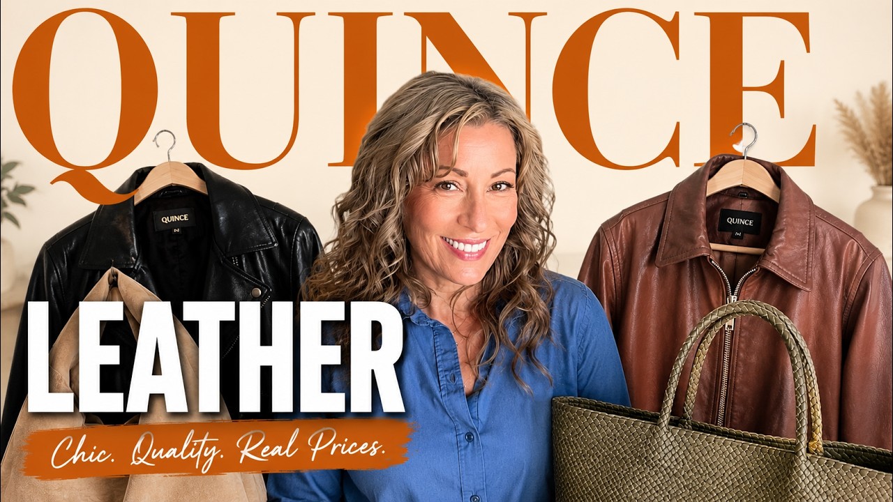 Quince Leather Haul 2025 | Chic Fall Staples for Women Over 40