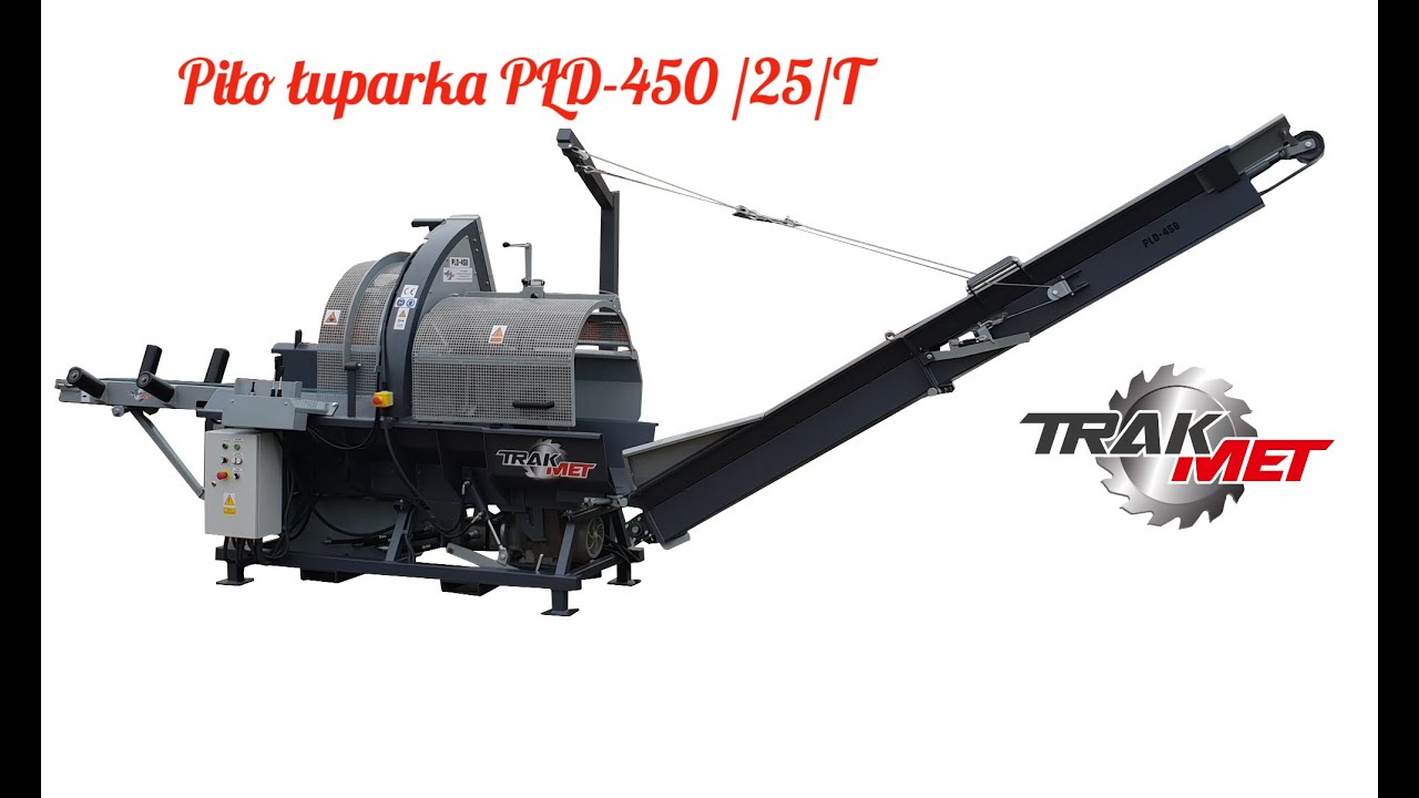 Piło łuparka Automatyczna  25 T/45 CM ,  kombajn do drewna , produkcja drewna opałowego kominkowego