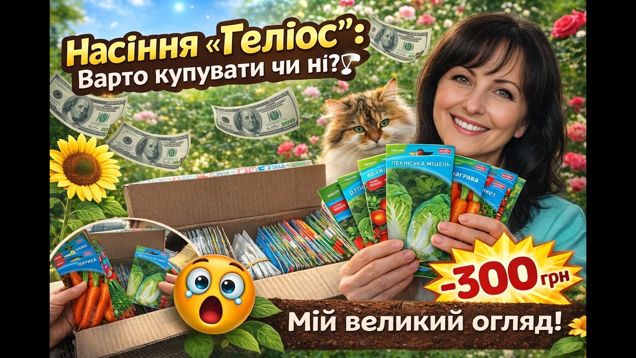 НАСІННЯ «ГЕЛІОС»: ВАРТО КУПУВАТИ ЧИ НІ? 🤔 Мій чесний огляд #насіння #геліос#город #сад #огляд #дача