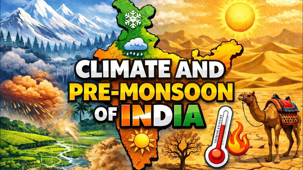 Indian Climate and Pre-Mansoon of India l #youtubevideo #trendingvideo #virelvideo #facts #upsc #ind