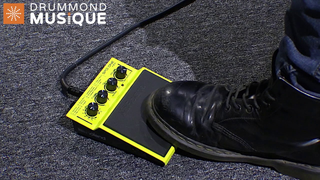 CAPSULE VIDÉO PRODUIT - ESSAI - ROLAND - SPD::ONE Kick Pad avec pied en Stompbox