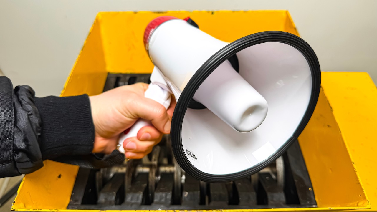 Shredding Megaphone!