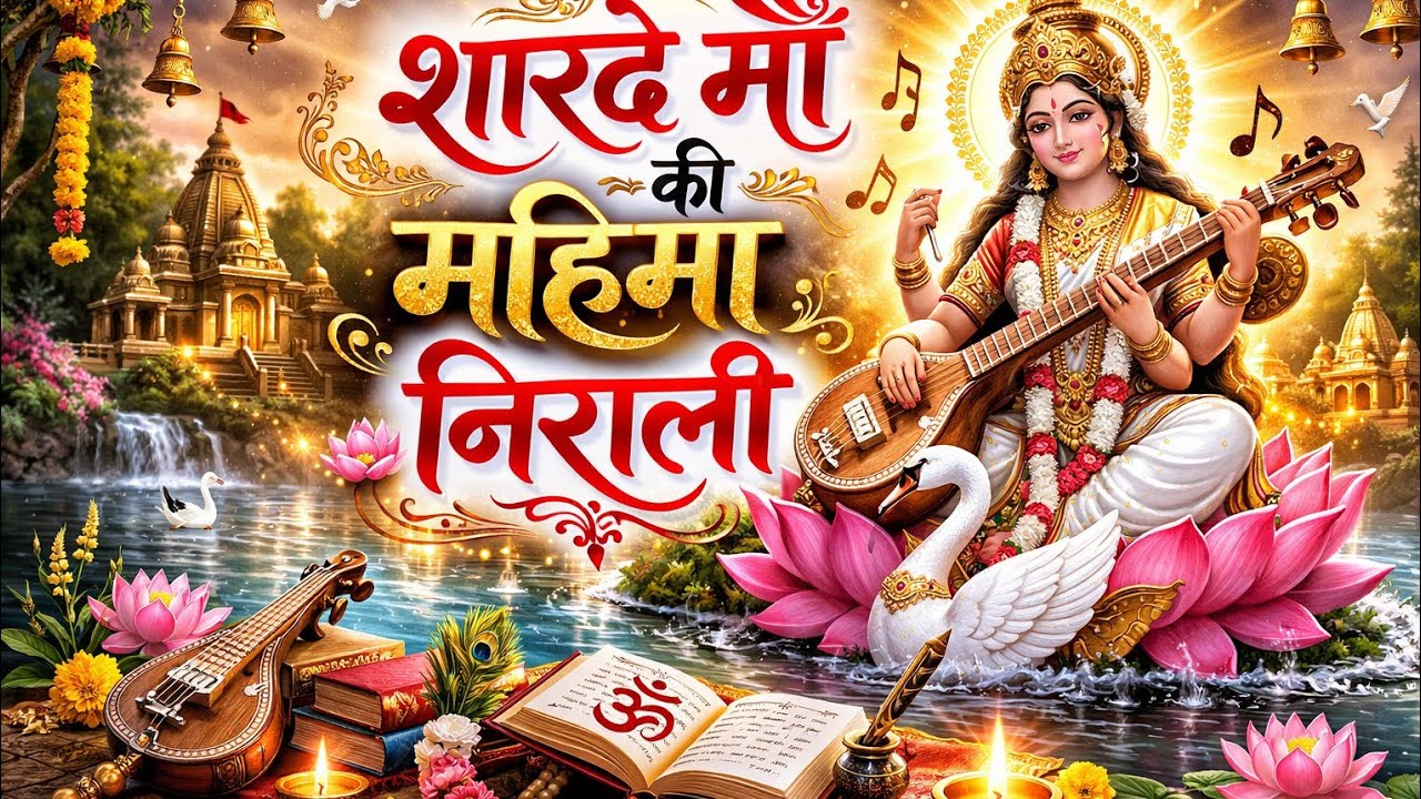 माँ सरस्वती ज्ञान की देवी/वीणा वाली माँ का दरबार/शारदे माँ की महिमा निराली/माँ का आशीर्वाद मिला
