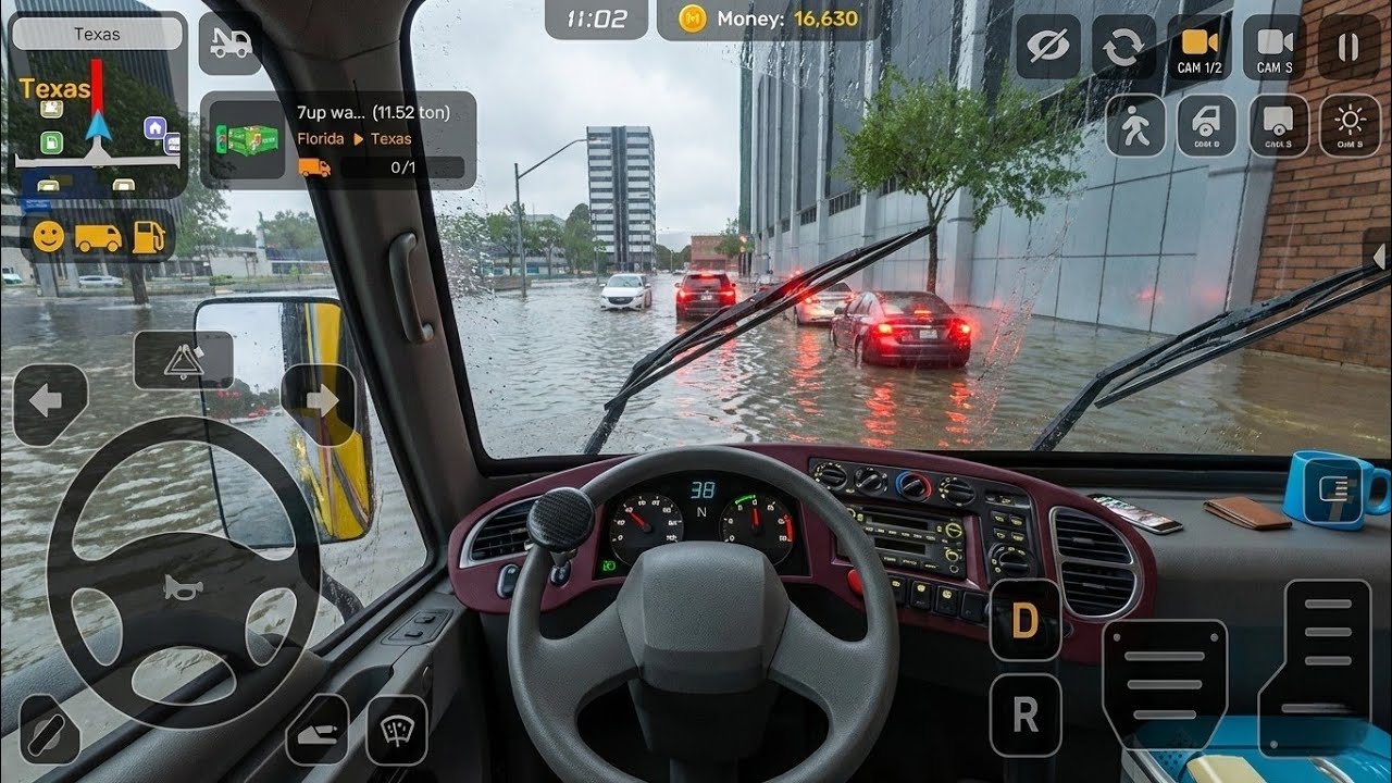 🚛Mini truck Simulator Vietnam gameplay✅Great graphics✨ Delivering Pork Meat in City Locations🌦