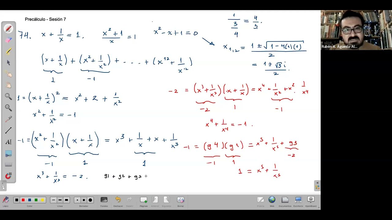 Precálculo 2026 - Bachillerato entre semana - S7: Problemas varios, fracciones algebraicas