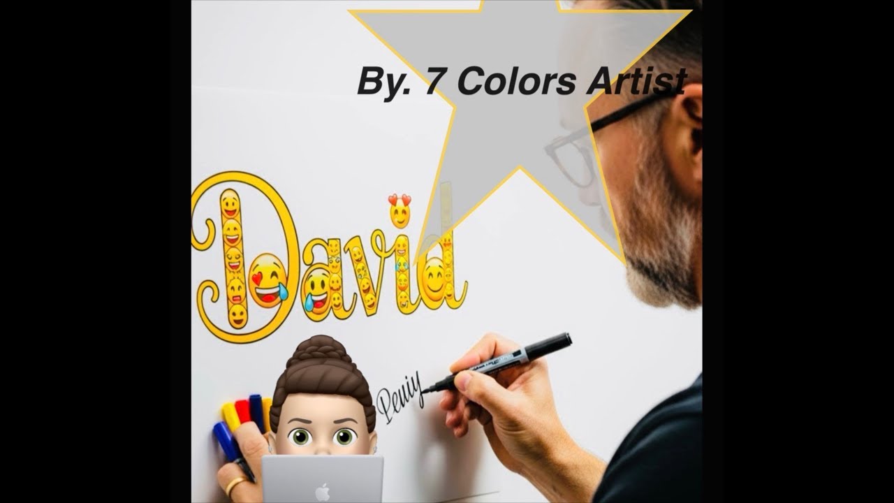 Live name writing ✍️ without lifting my brush up 🥰😍😁😎😉🌈👋👋