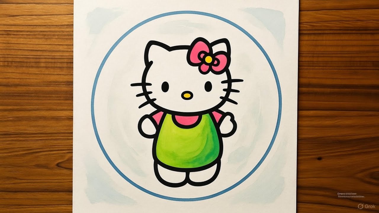 How To Draw Hello Kitty Character Perfectly