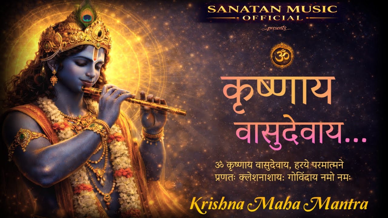 सुनते ही बदल जाएगी ऊर्जा 🔱 Powerful Krishna Mantra 108 Times | ॐ कृष्णाय वासुदेवाय हरये परमात्मने