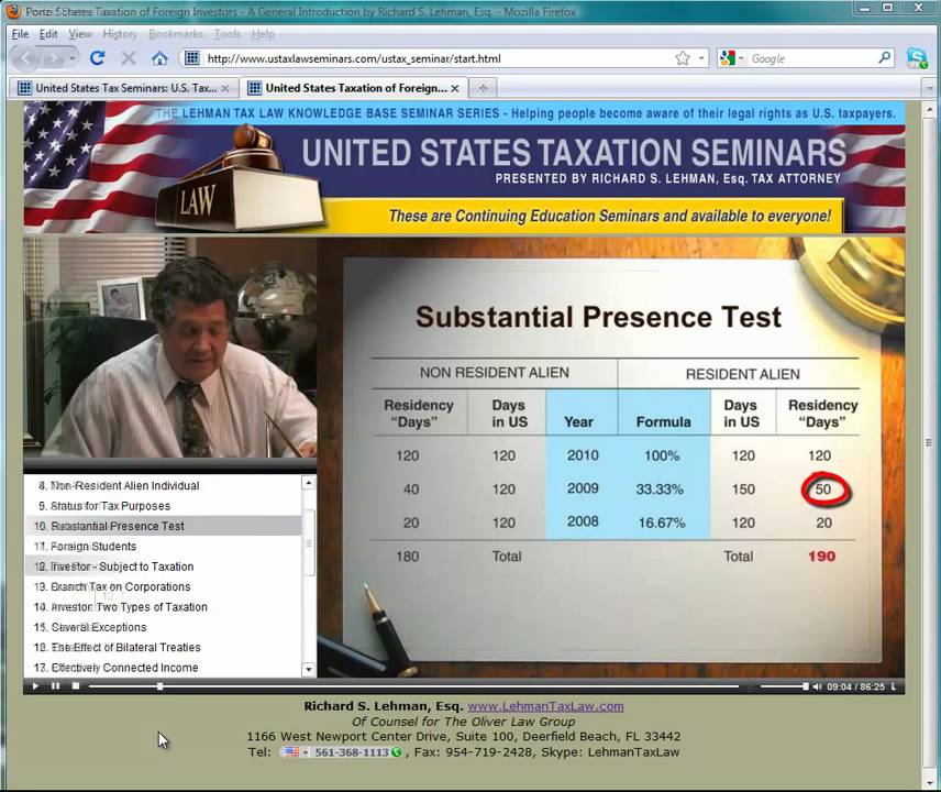 United States Tax Law Seminars - Be knowledgeable and aware of your rights as a taxpayer.