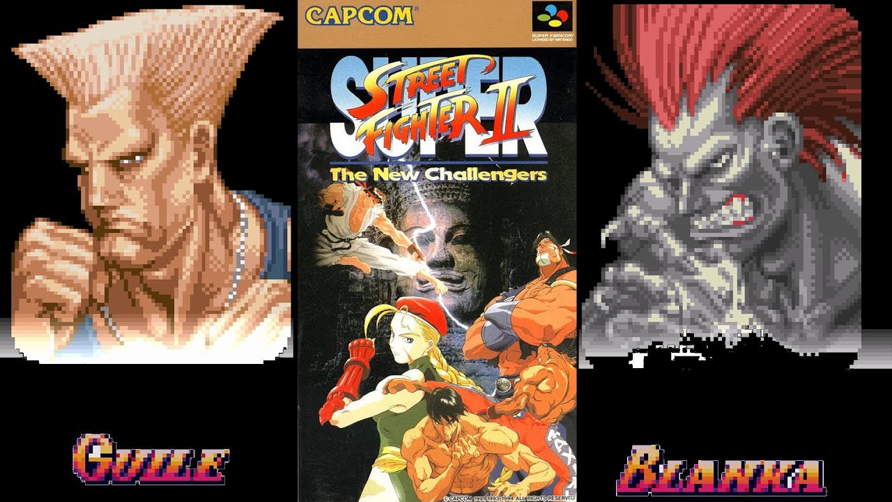 Super Street Fighter 2 Tournament Blanka and Guile
