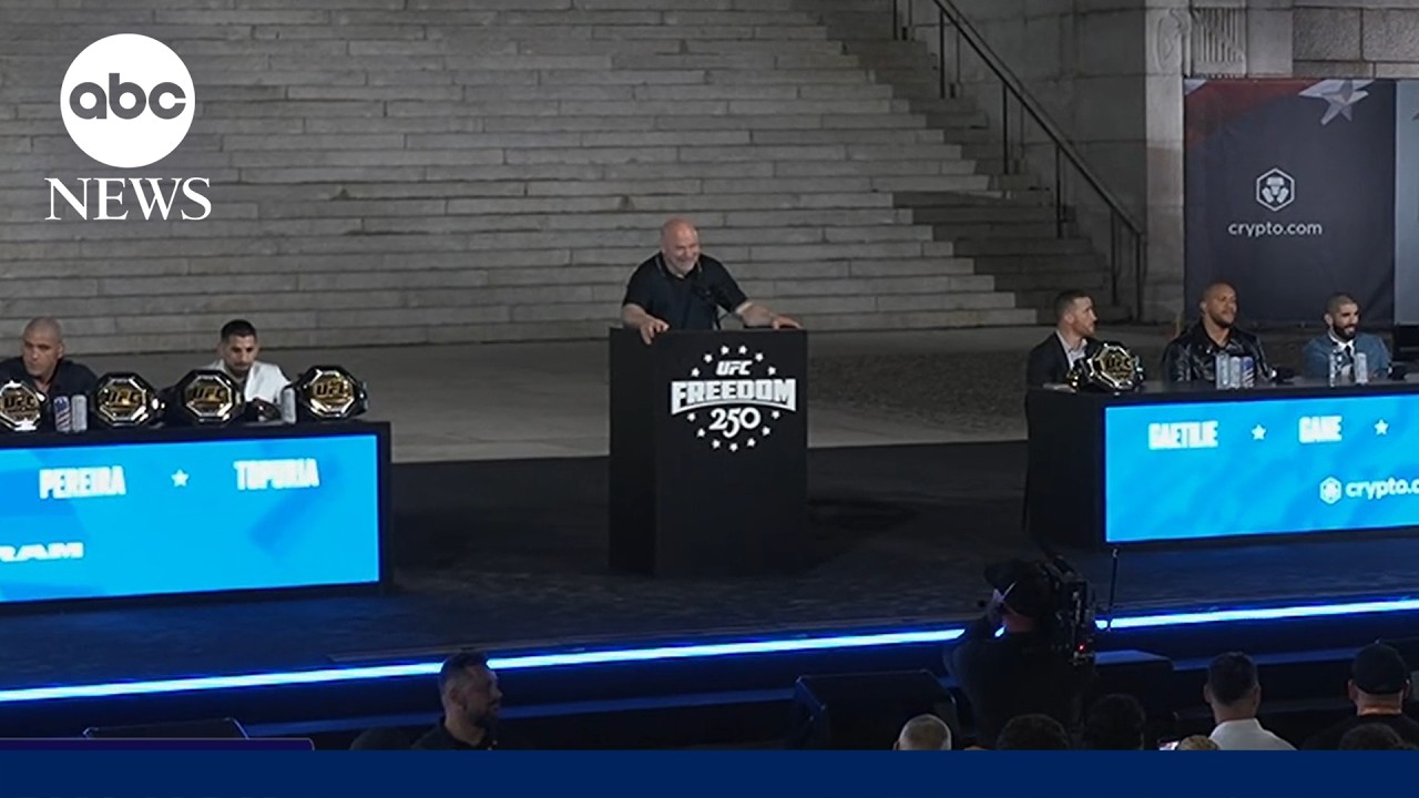 LIVE: UFC news conference ahead of White House event
