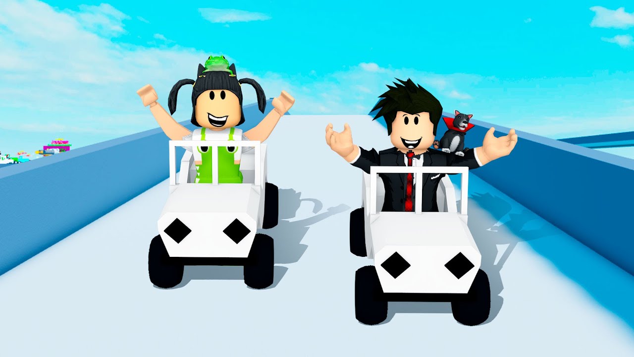 CARRO NA RAMPA GIGANTE | Roblox