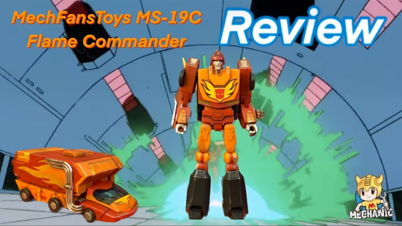 MechFansToys Mechanic Studio MS-19C Flame Commander Battle Damaged Version / Rodimus Prime Review