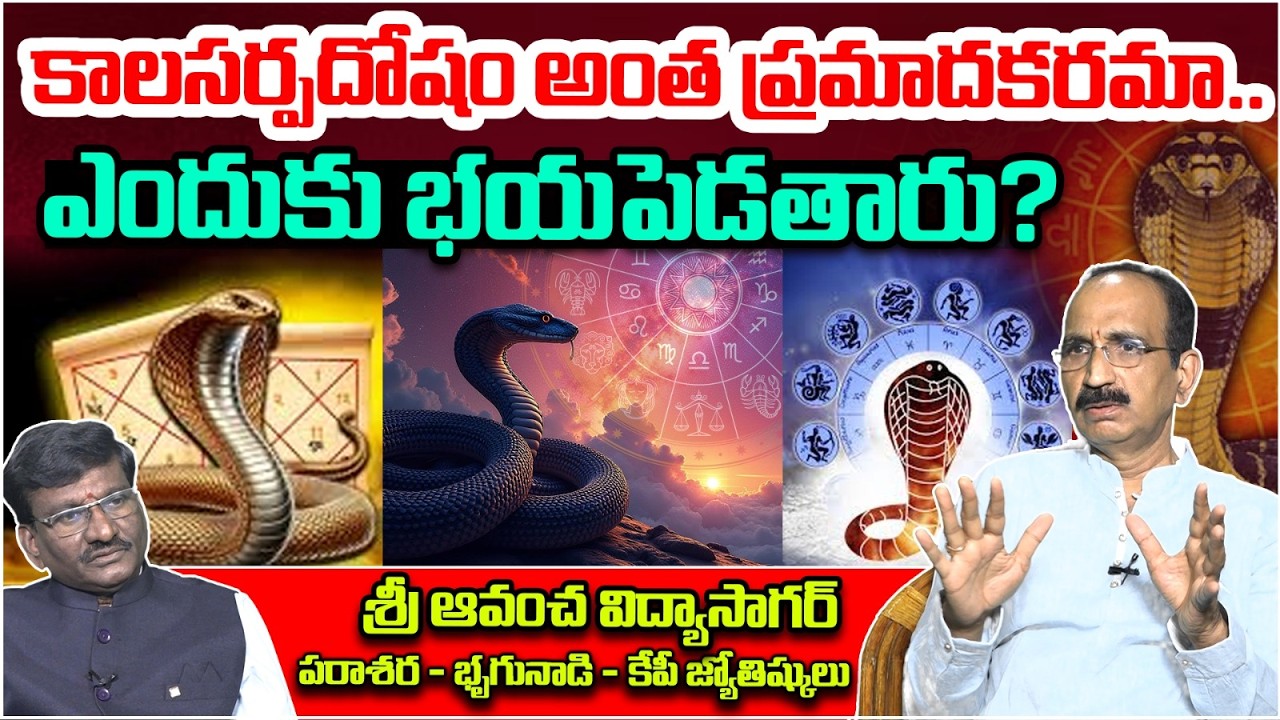 కాలసర్పదోషం అంత ప్రమాదకరమా.. | Sri Avancha Vidhya Sagar About kalasarpa Dosham | Astrology | Astro