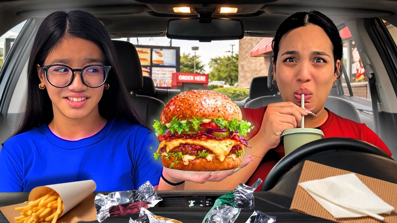 LETTING The PERSON In FRONT Of US DECIDE What WE EAT... with a twist