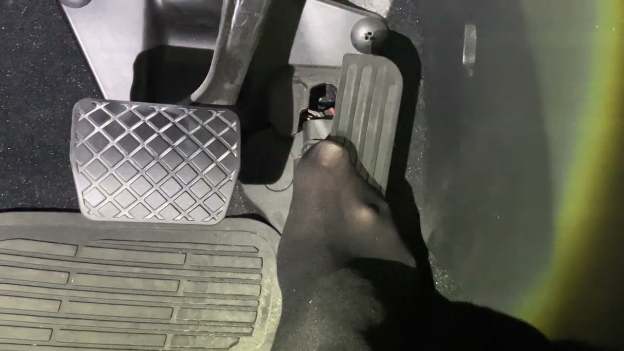 Driving VW in Very Soft and Smelly Black Pantyhose 2