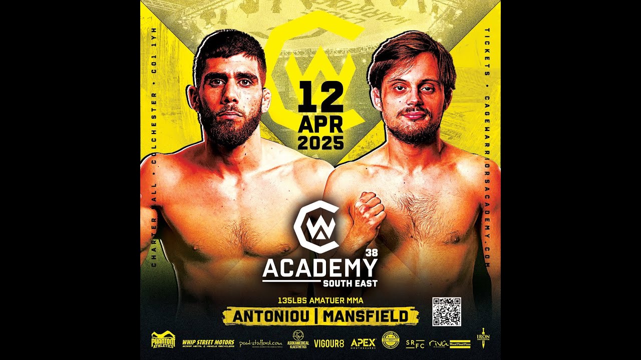 Aggelos Antoniou vs Mark Mansfield - 135lbs Amateur MMA #CWSE38 12th April 2025