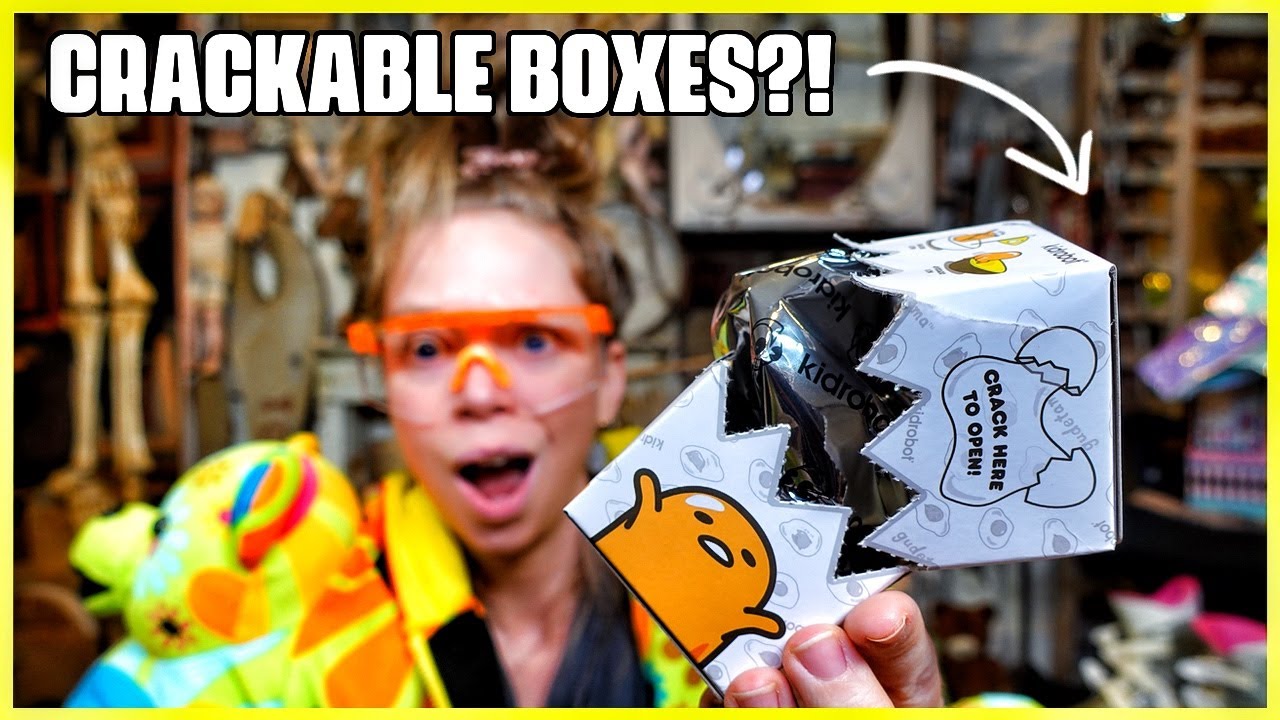 Unboxing/CRACKING OPEN! Gudetama & Hello Kitty Mystery Boxes- KIDROBOT SANRIO